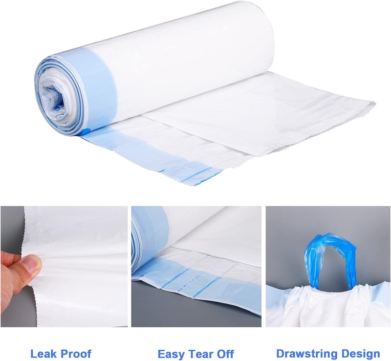 HAOAD Store Stainless Steel Bed Pan Set with 60 Bedpan Liners Disposable and Absorbent Pad, Bed Pans for Elderly Females Spill Proof Bedpans for Elderly Women Men Comfortable Heavy Duty Bedpans with Lid - Image 4
